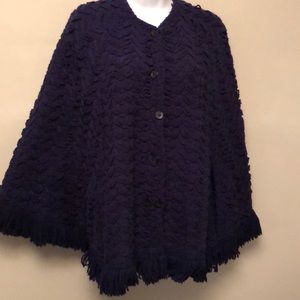 Vintage Knit Cape